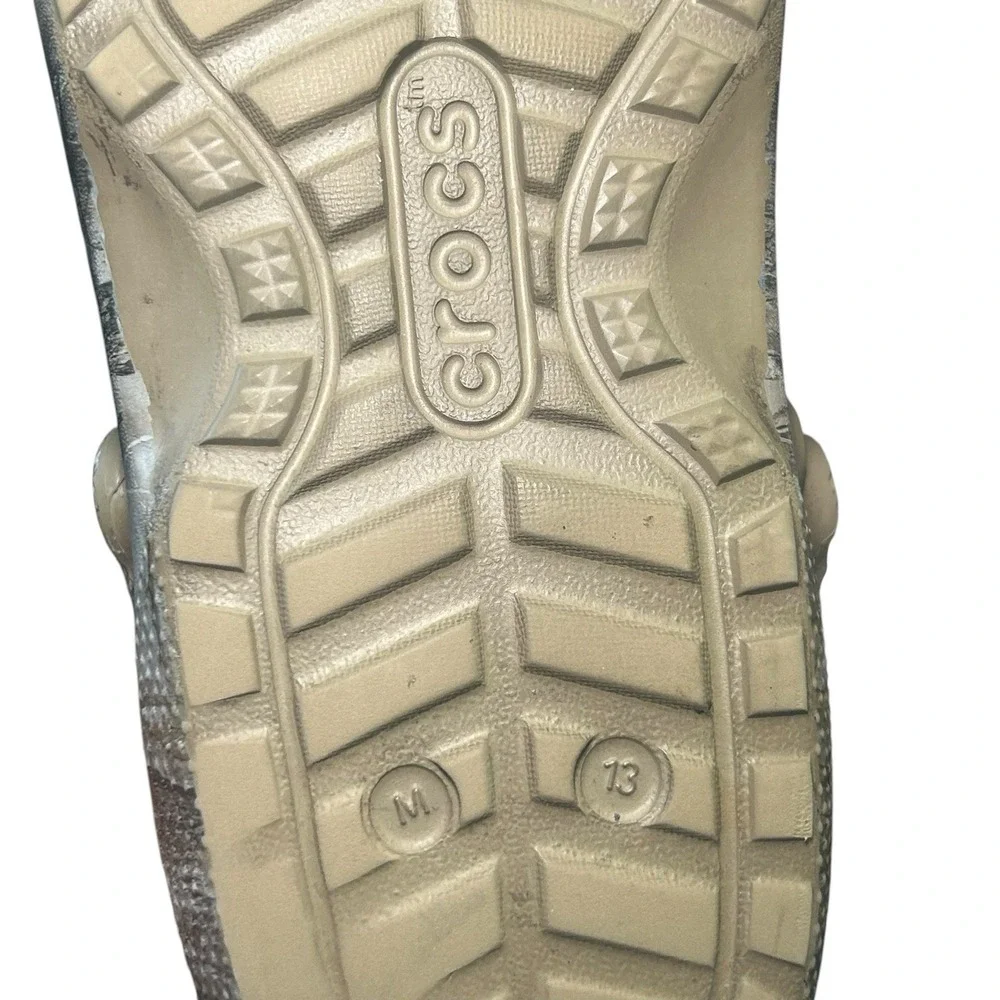 Crocs Classic Lined Realtree Edge Camo Clogs Fuzzy Insulated Men's Size 13